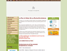 Tablet Screenshot of parc-gibier-laroche.be